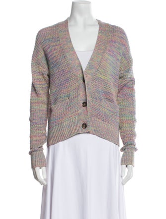 RE/DONE Printed V-Neck Sweater