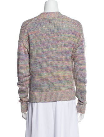 RE/DONE Printed V-Neck Sweater