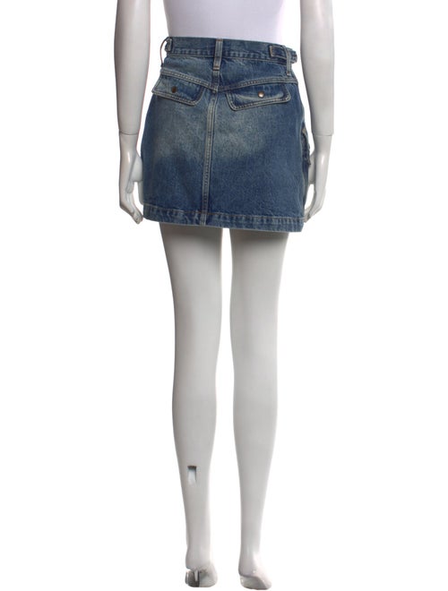 RE/DONE Raw-Edge Trim Mini Skirt