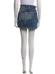 RE/DONE Raw-Edge Trim Mini Skirt