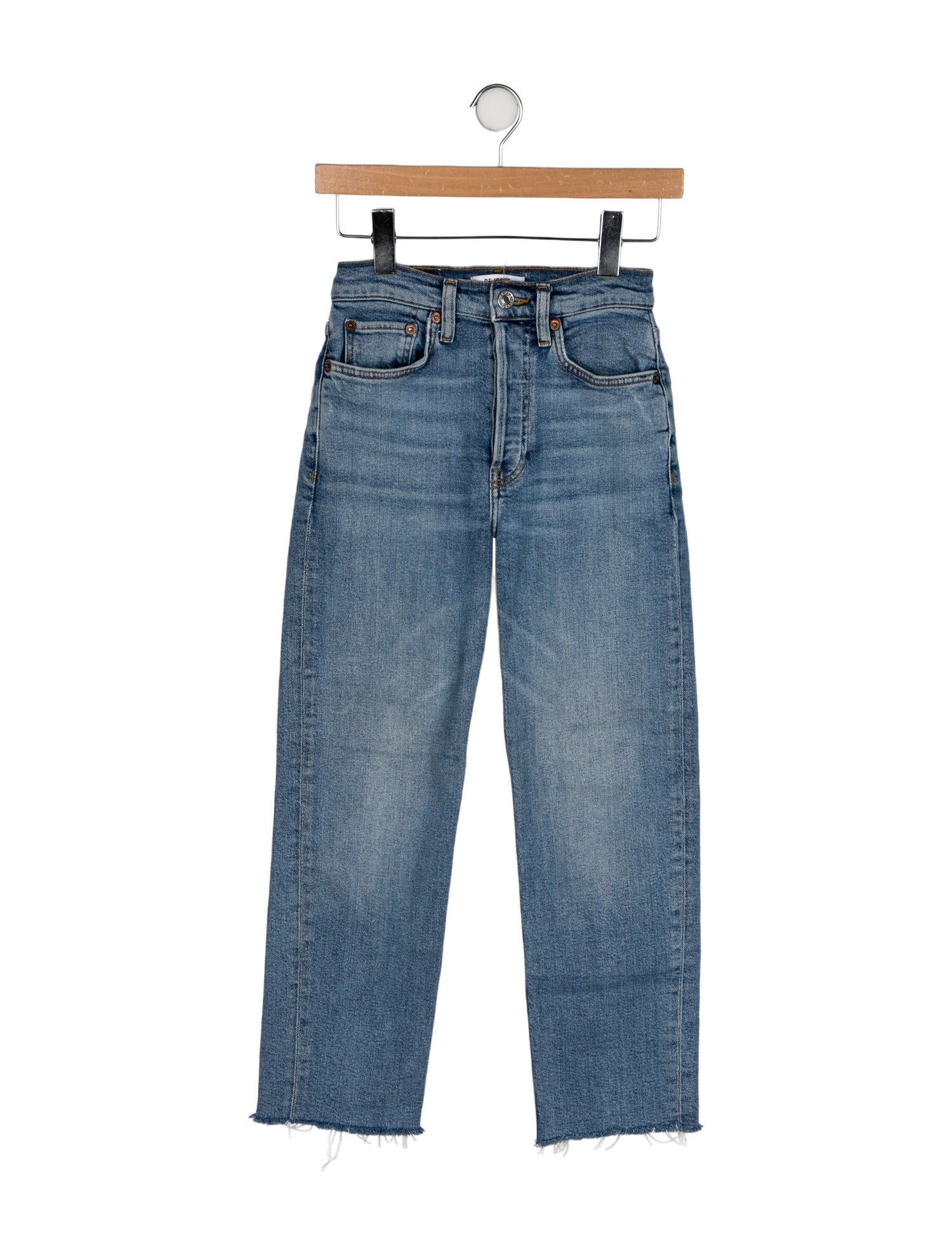 RE/DONE Mid-Rise Straight Leg Jeans