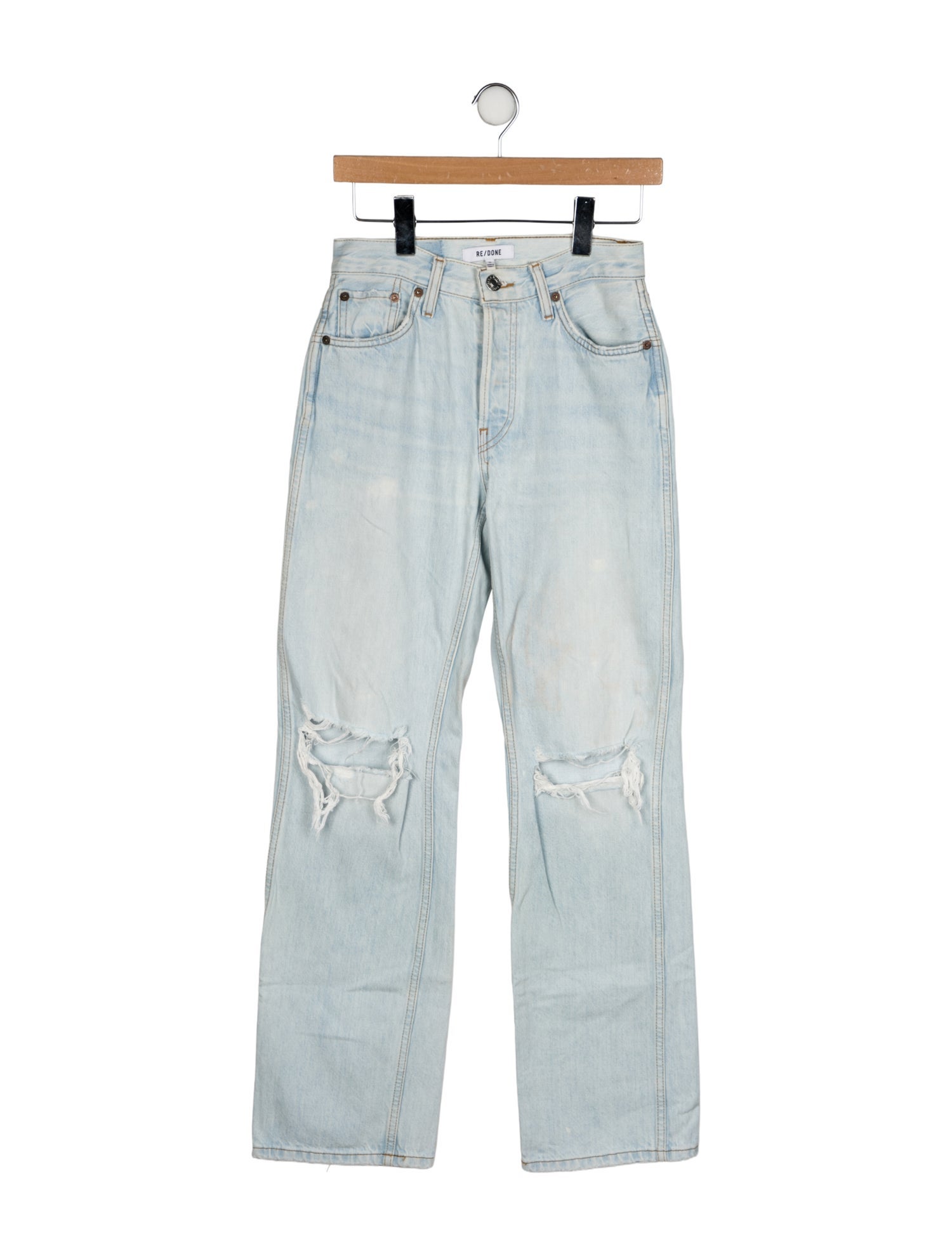 RE/DONE Mid-Rise Straight Leg Jeans