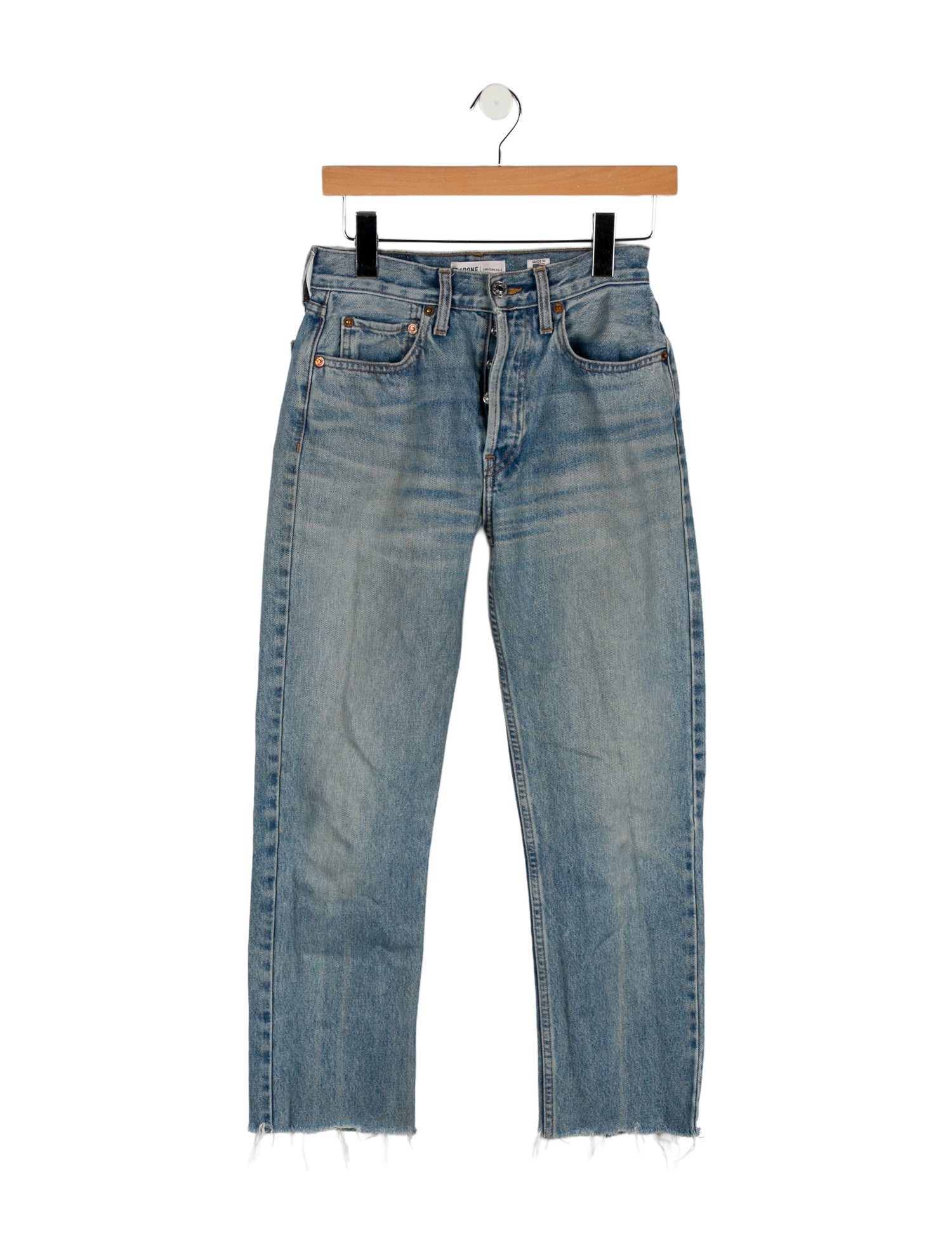 RE/DONE Mid-Rise Straight Leg Jeans