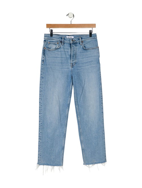 RE/DONE High-Rise Straight Leg Jeans