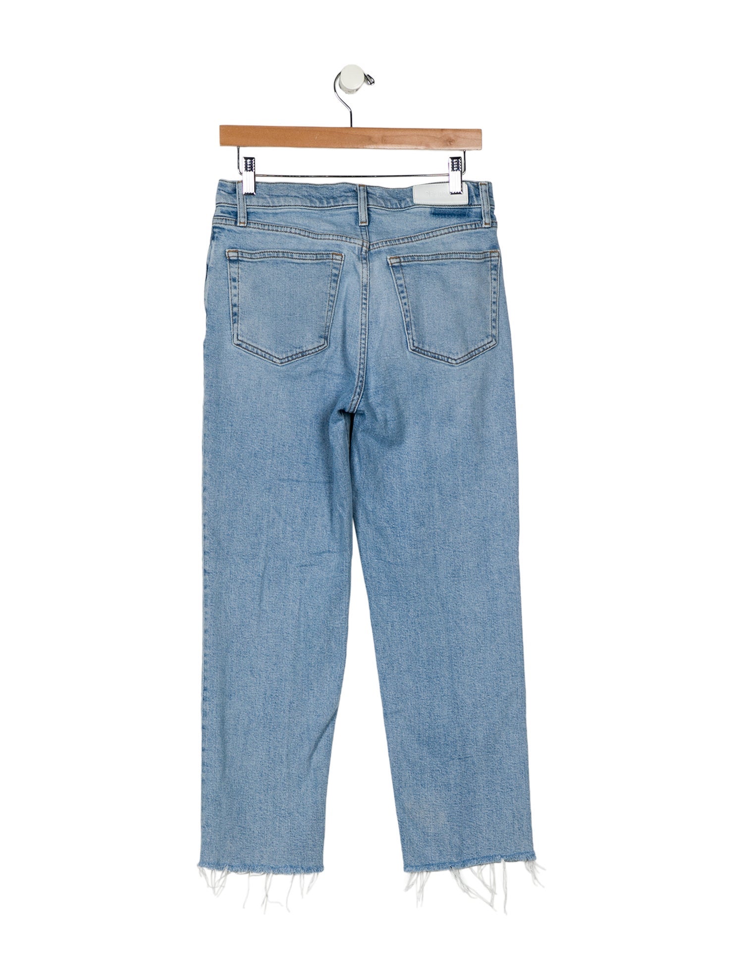 RE/DONE High-Rise Straight Leg Jeans