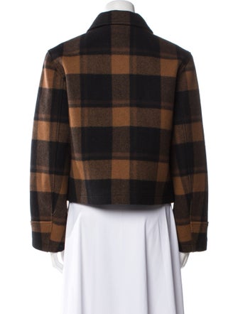 RE/DONE Wool Plaid Print Jacket