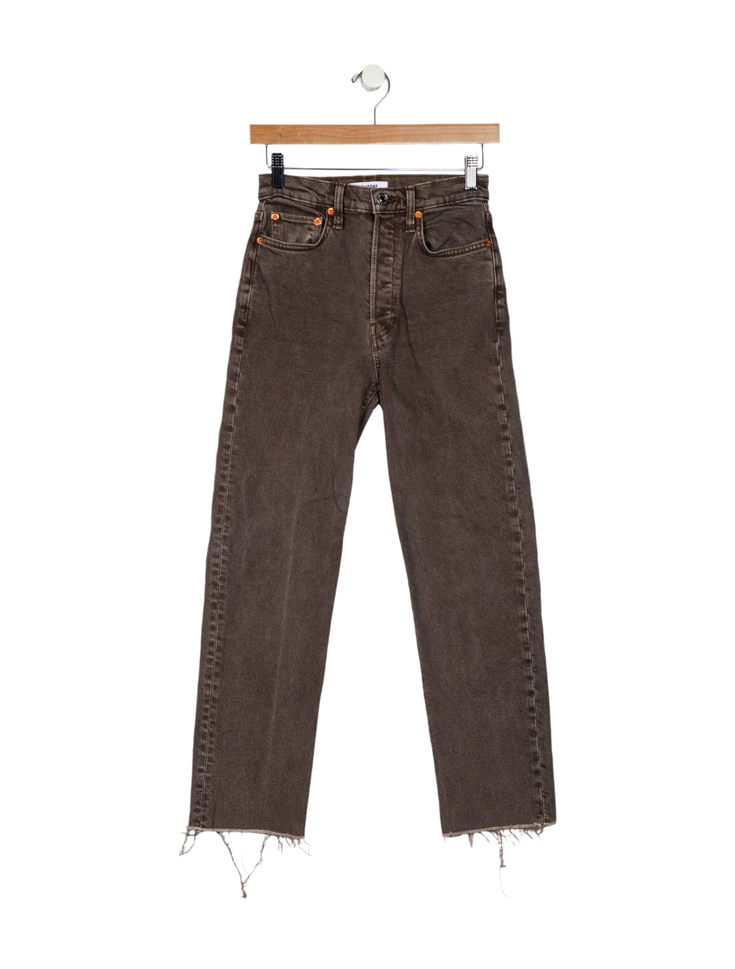 RE/DONE High-Rise Straight Leg Jeans