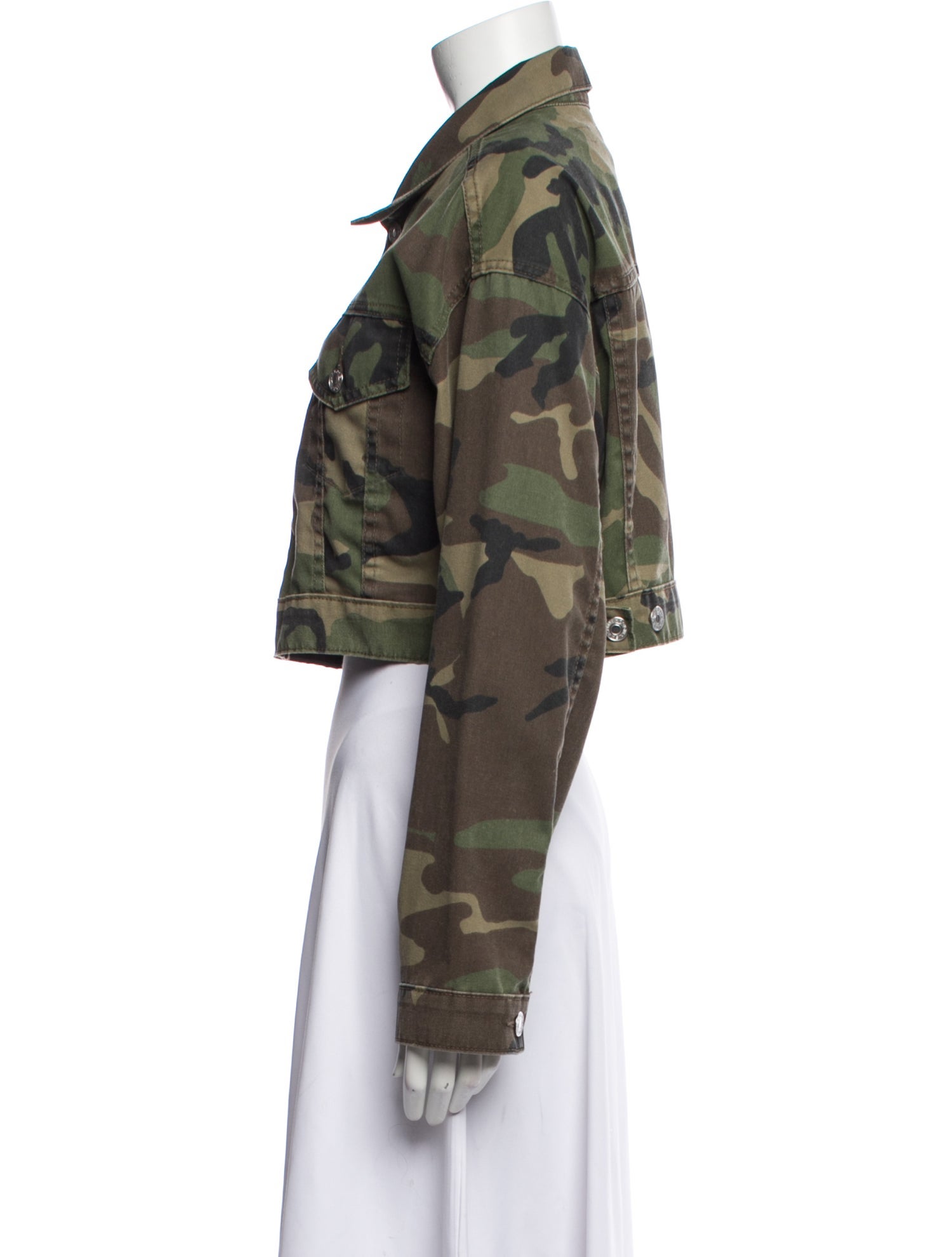 RE/DONE Camouflage Print Denim Jacket