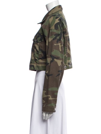 RE/DONE Camouflage Print Denim Jacket