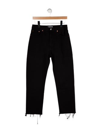 RE/DONE High-Rise Straight Leg Jeans