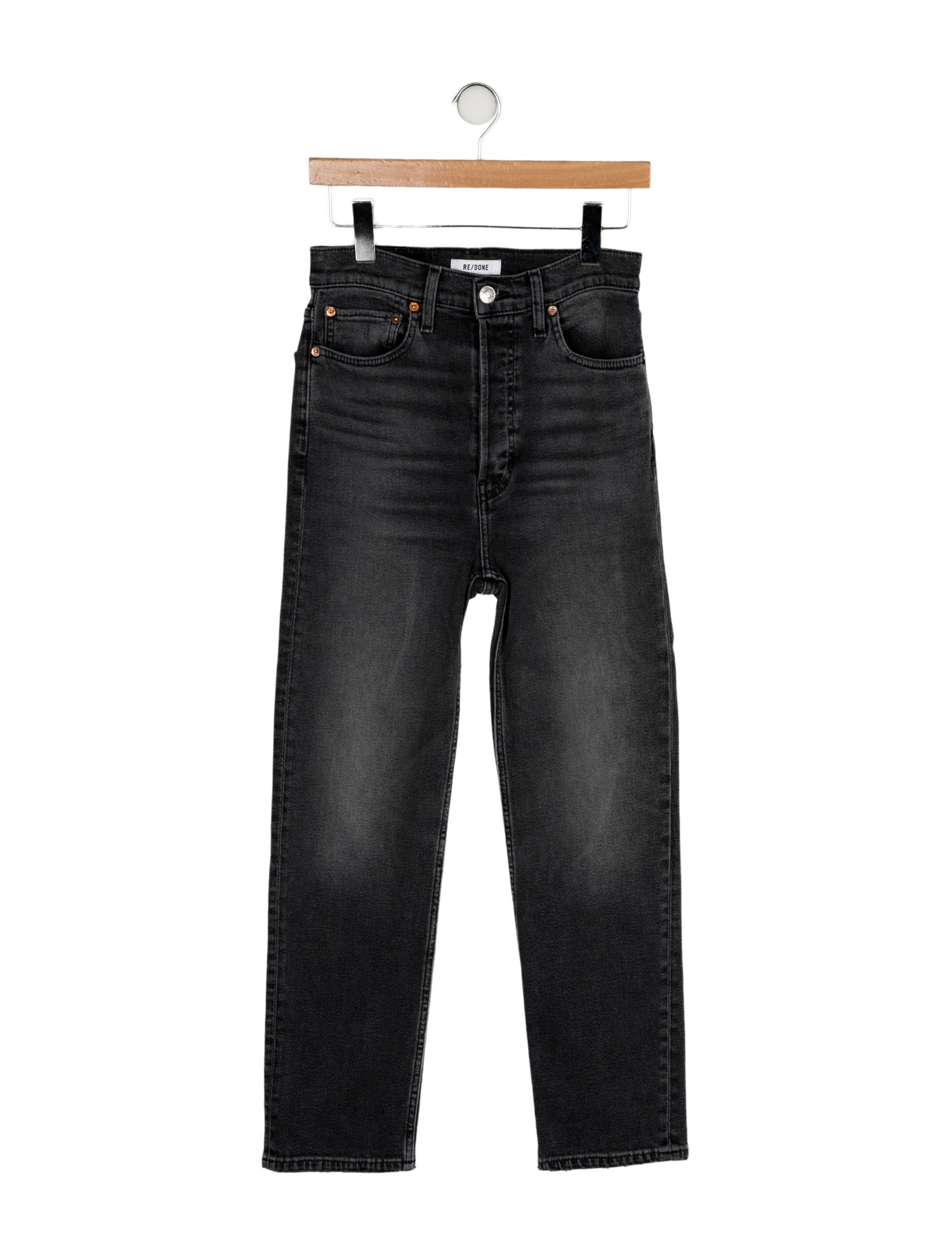 RE/DONE High-Rise Straight Leg Jeans