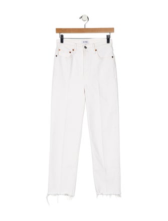 RE/DONE High-Rise Straight Leg Jeans