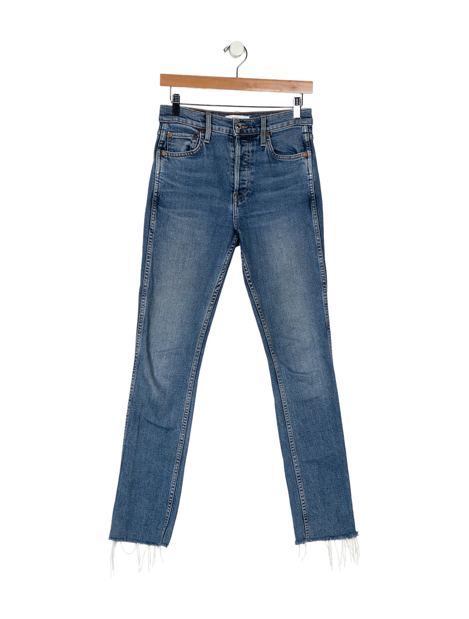 RE/DONE Mid-Rise Straight Leg Jeans