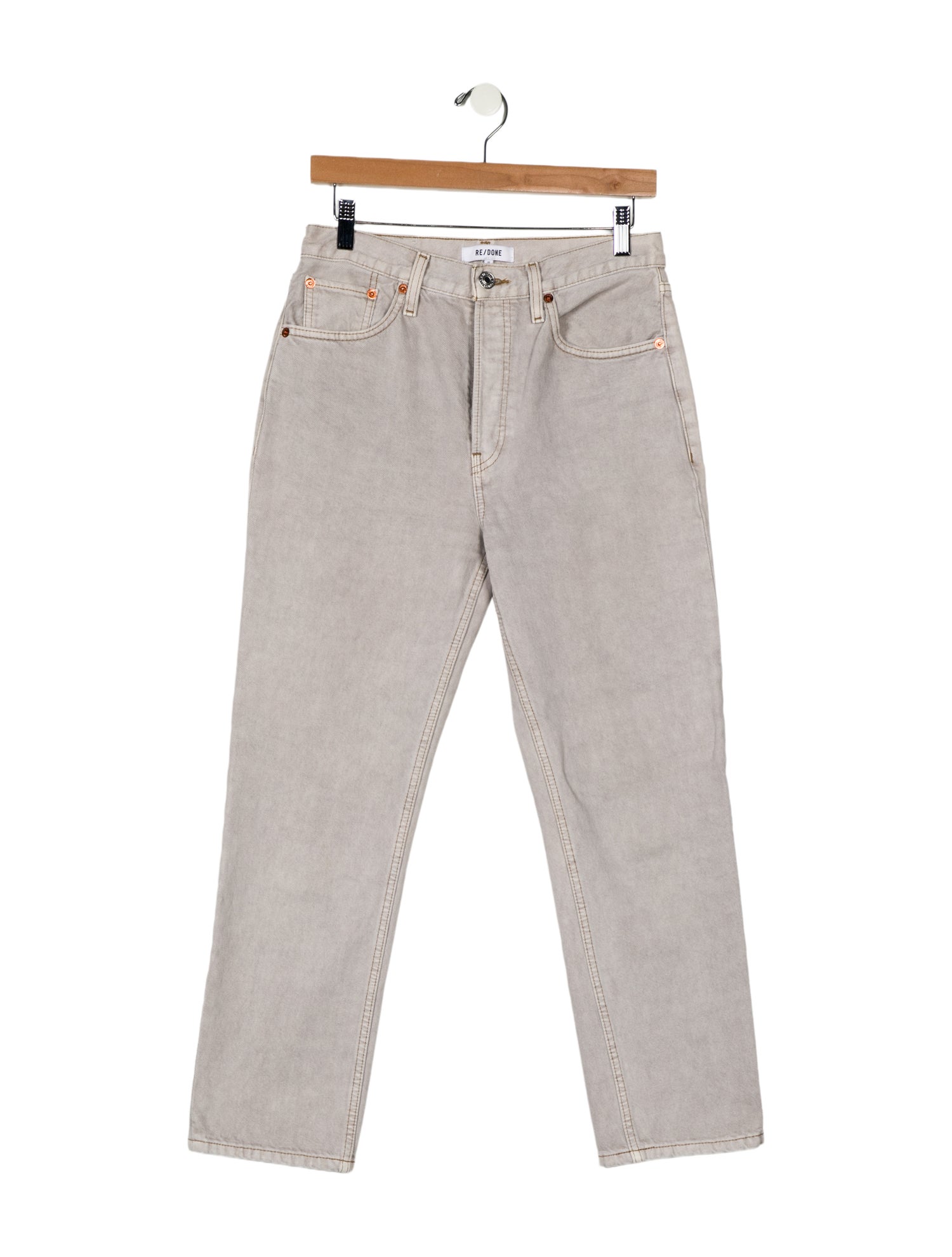 RE/DONE High-Rise Straight Leg Jeans