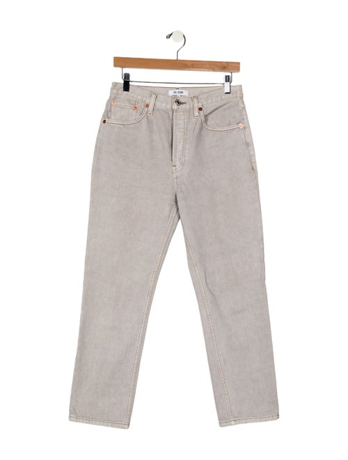 RE/DONE High-Rise Straight Leg Jeans
