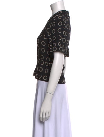 RE/DONE Printed Short Sleeve Crop Top