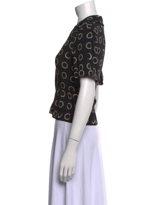 RE/DONE Printed Short Sleeve Crop Top