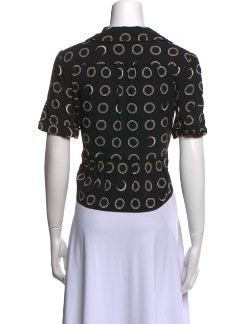 RE/DONE Printed Short Sleeve Crop Top