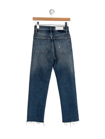 RE/DONE High-Rise Straight Leg Jeans