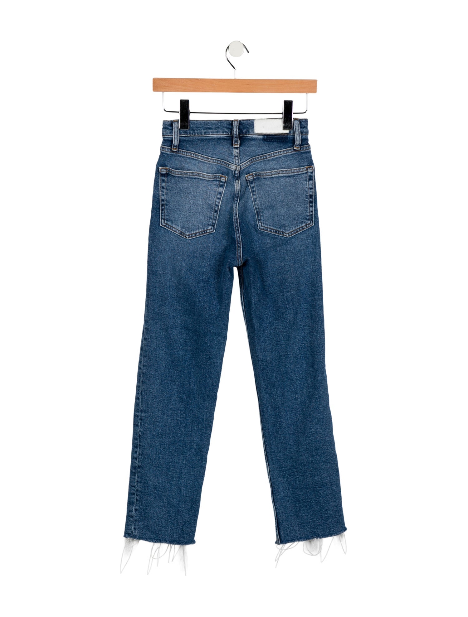 RE/DONE High-Rise Straight Leg Jeans