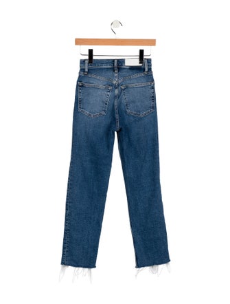 RE/DONE High-Rise Straight Leg Jeans