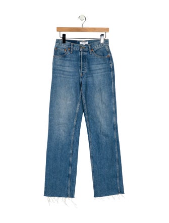 RE/DONE Mid-Rise Wide Leg Jeans