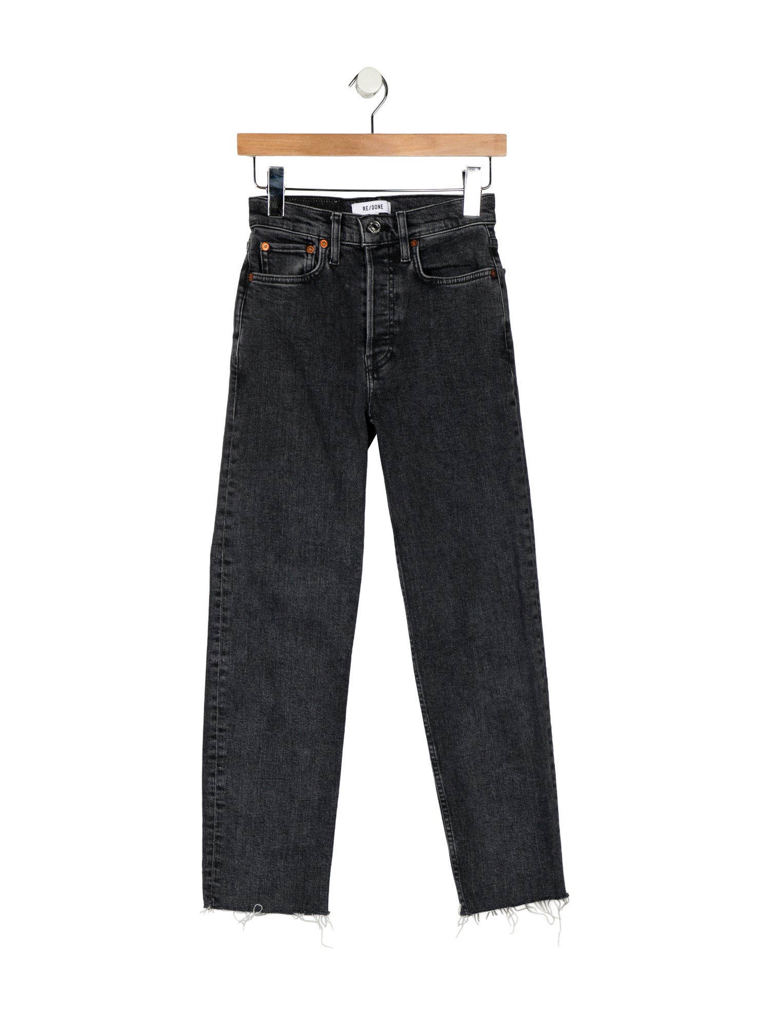 RE/DONE High-Rise Straight Leg Jeans