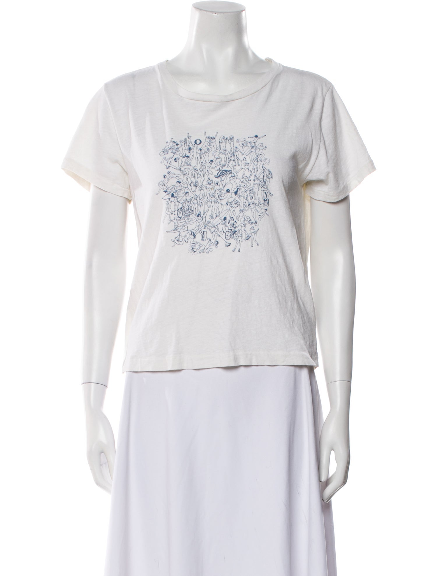 RE/DONE Graphic Print Crew Neck T-Shirt