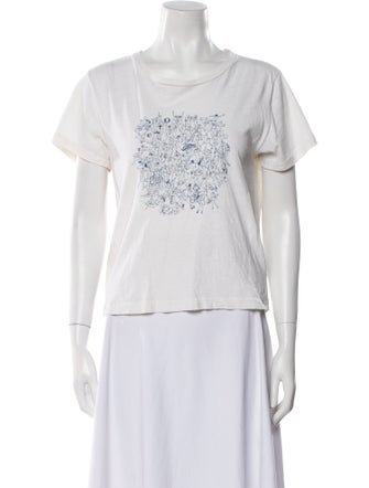 RE/DONE Graphic Print Crew Neck T-Shirt