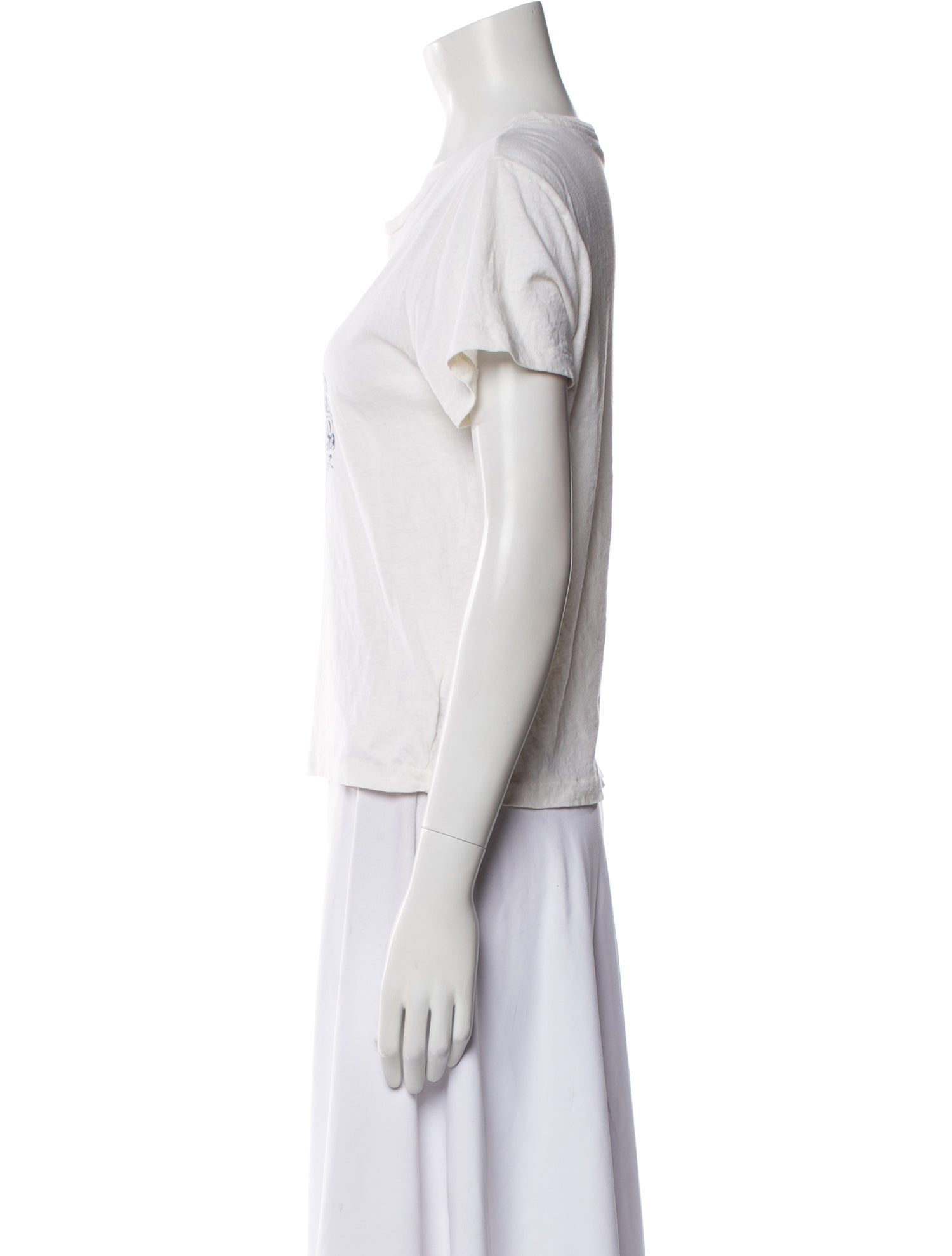 RE/DONE Graphic Print Crew Neck T-Shirt