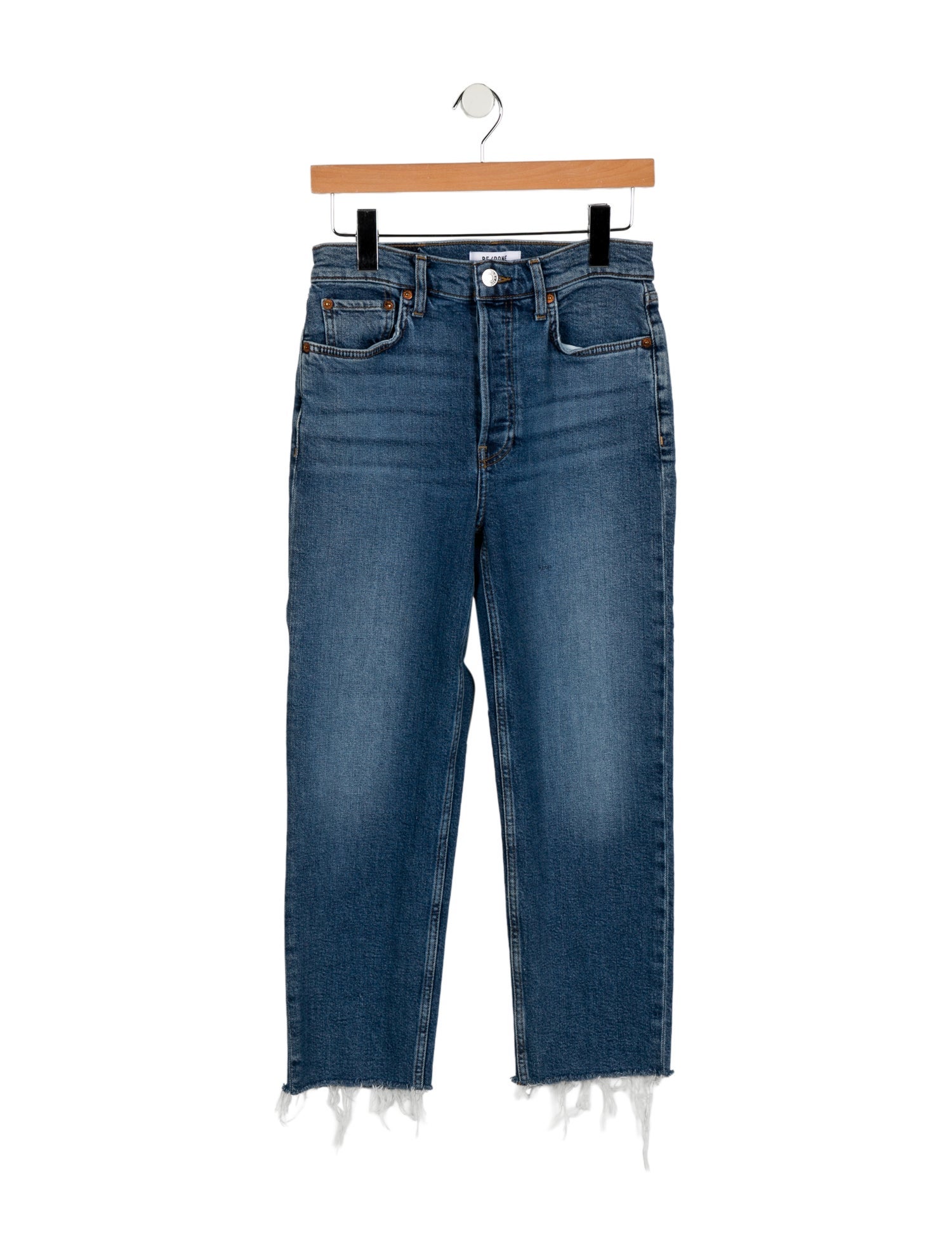 RE/DONE Mid-Rise Straight Leg Jeans