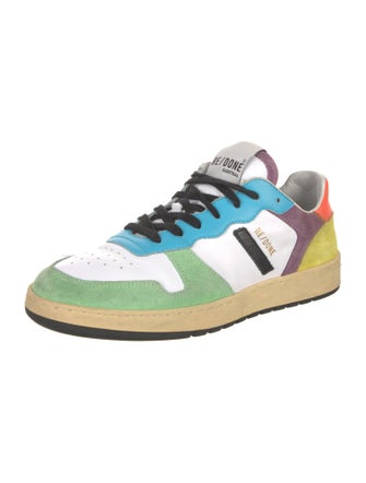 RE/DONE Leather Printed Sneakers