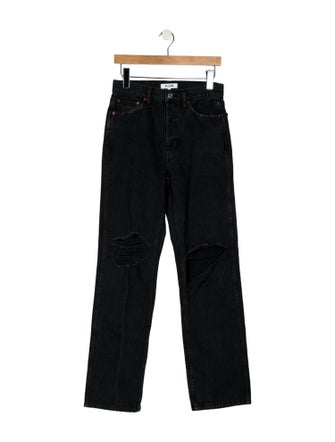 RE/DONE High-Rise Straight Leg Jeans