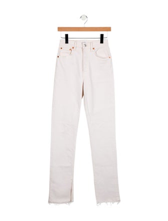 RE/DONE High-Rise Straight Leg Jeans