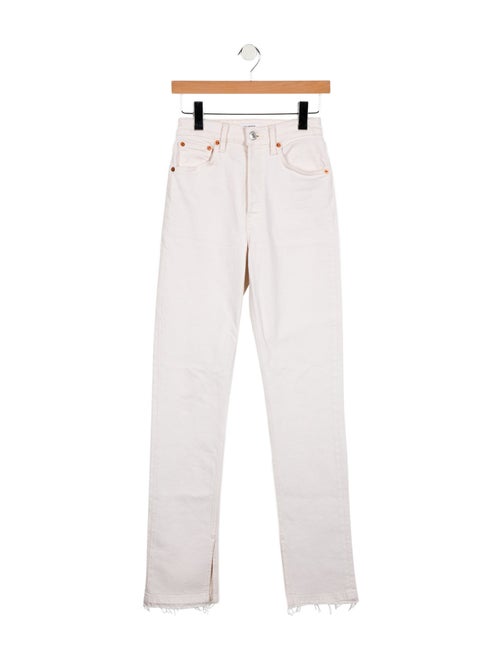 RE/DONE High-Rise Straight Leg Jeans