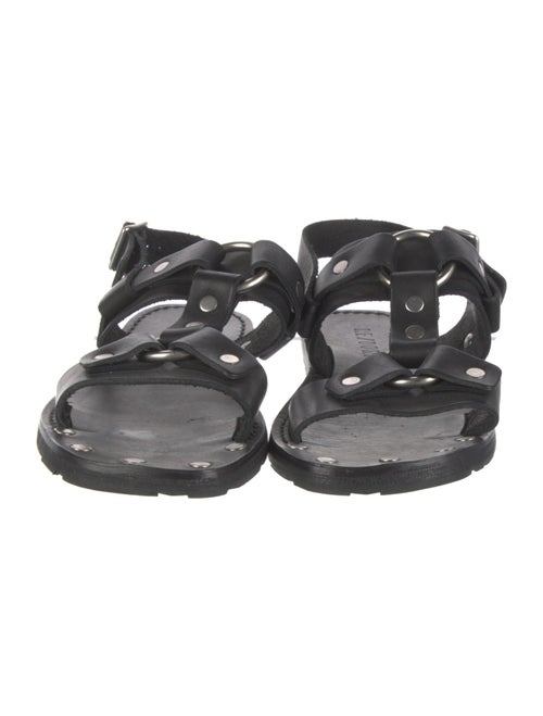 RE/DONE Leather Studded Accents Gladiator Sandals