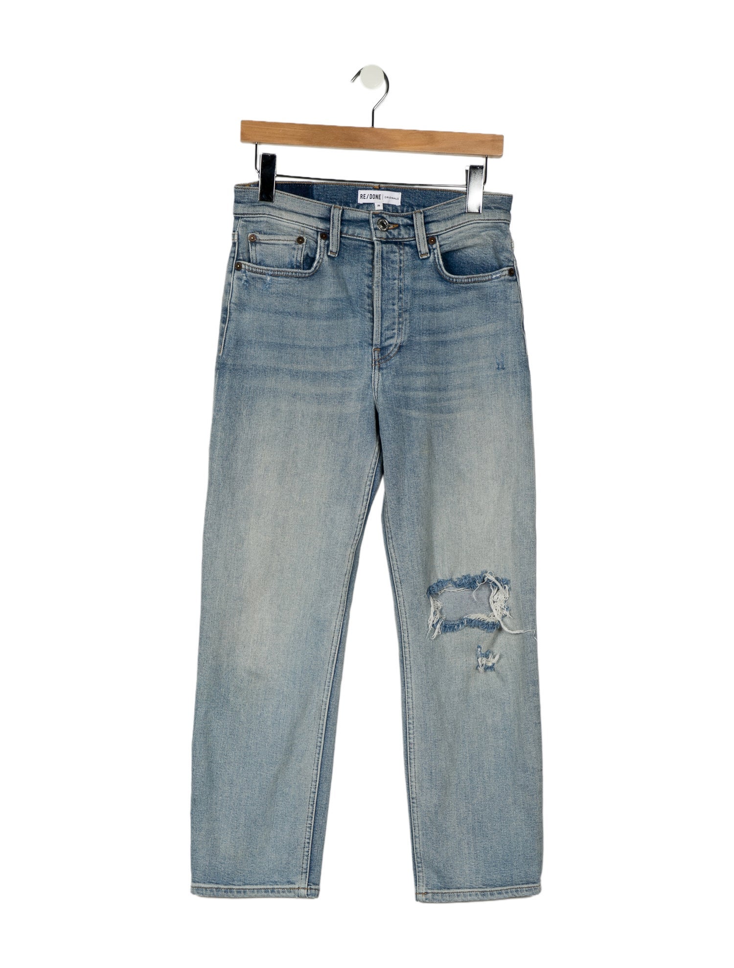 RE/DONE Mid-Rise Straight Leg Jeans