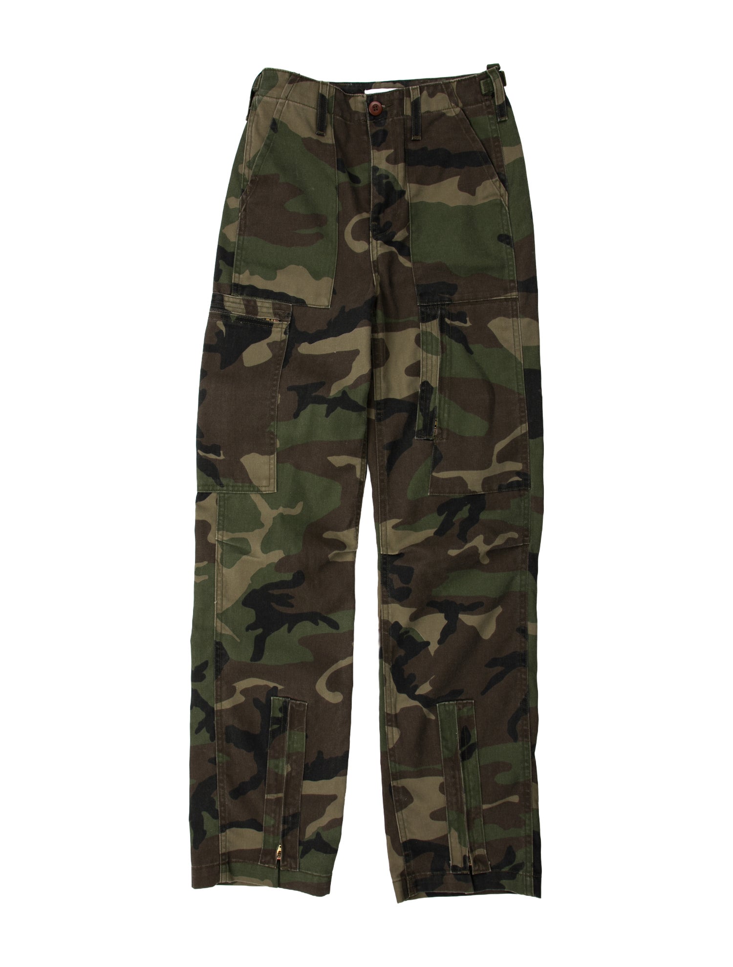 RE/DONE Camouflage Print Straight Leg Pants