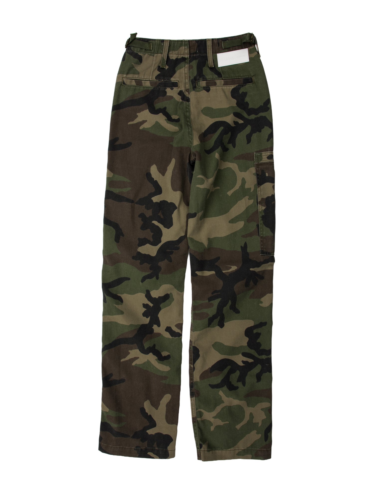 RE/DONE Camouflage Print Straight Leg Pants
