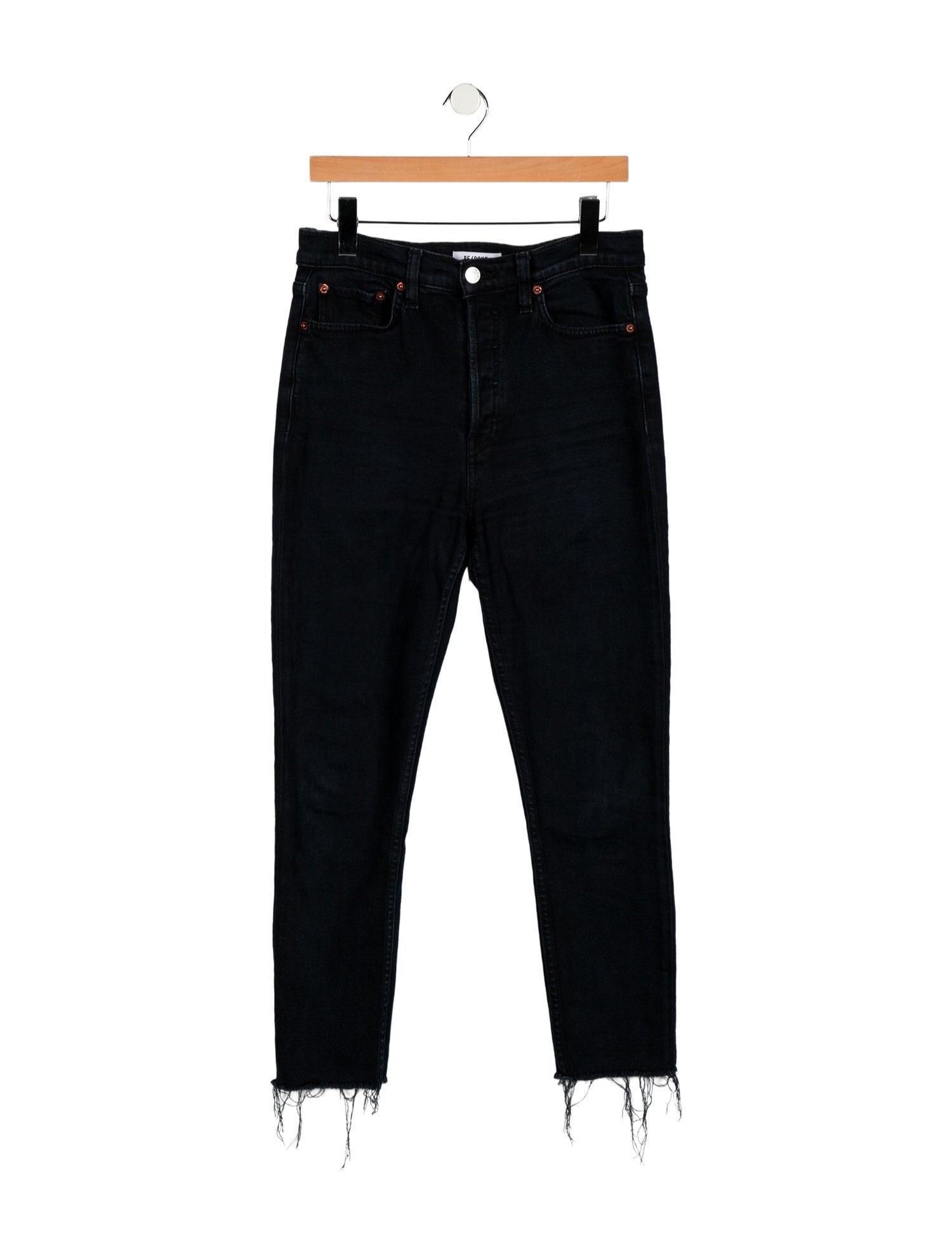 RE/DONE High-Rise Straight Leg Jeans