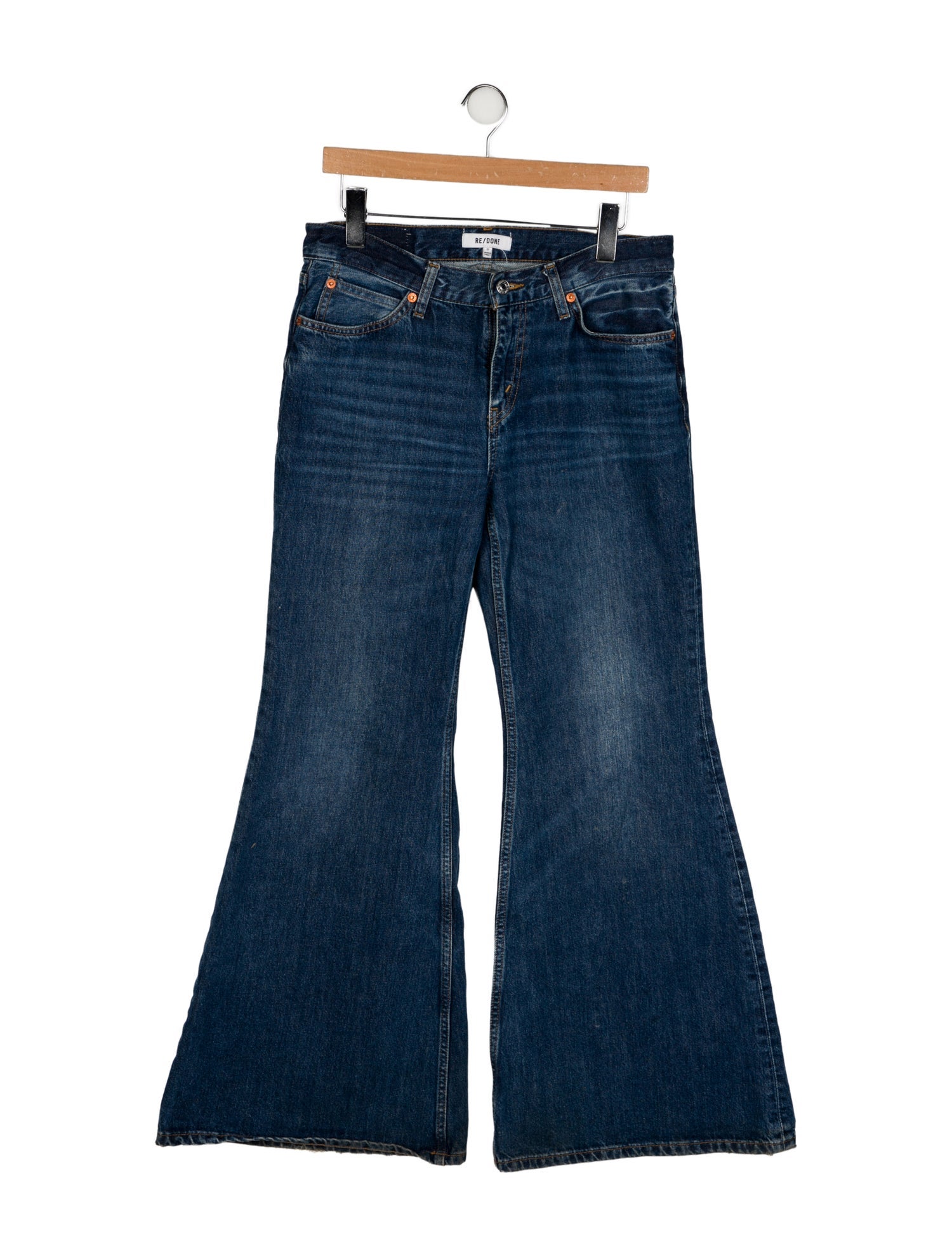 RE/DONE Mid-Rise Wide Leg Jeans