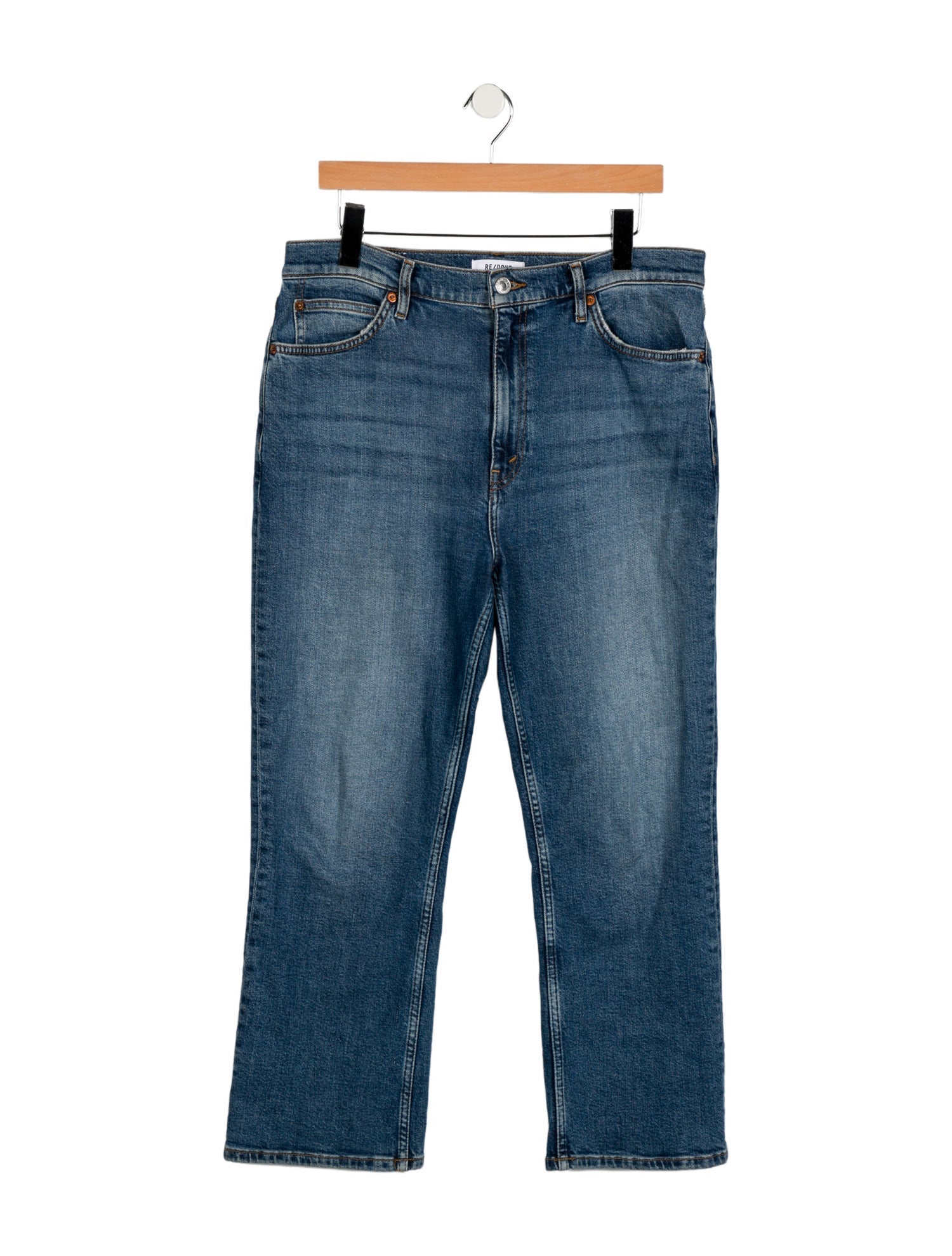 RE/DONE Mid-Rise Straight Leg Jeans