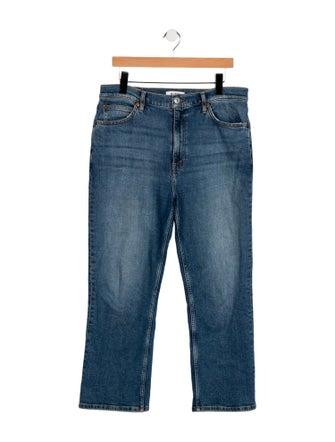 RE/DONE Mid-Rise Straight Leg Jeans