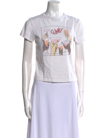 RE/DONE Graphic Print Crew Neck T-Shirt