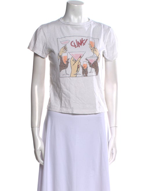 RE/DONE Graphic Print Crew Neck T-Shirt