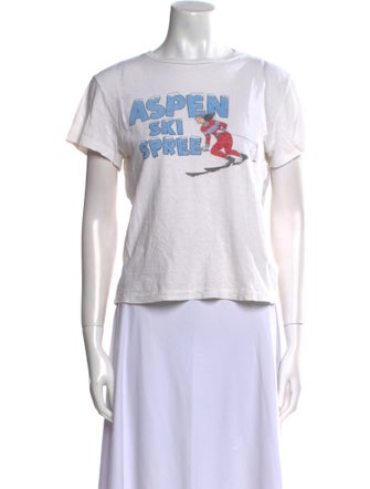 RE/DONE Graphic Print Crew Neck T-Shirt