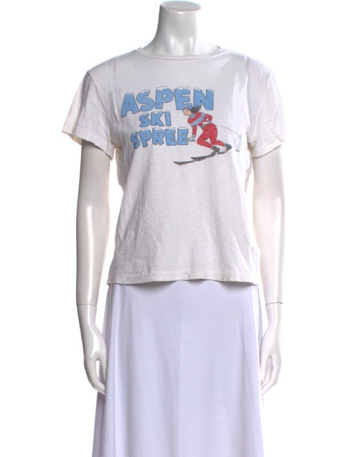 RE/DONE Graphic Print Crew Neck T-Shirt