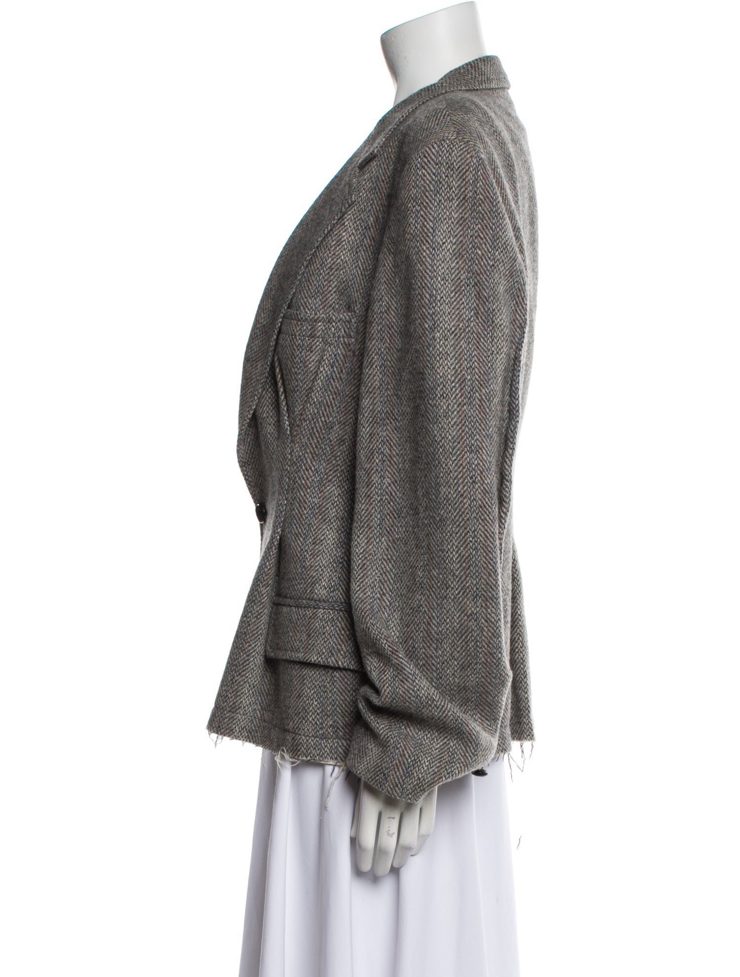 RE/DONE Wool Tweed Pattern Blazer