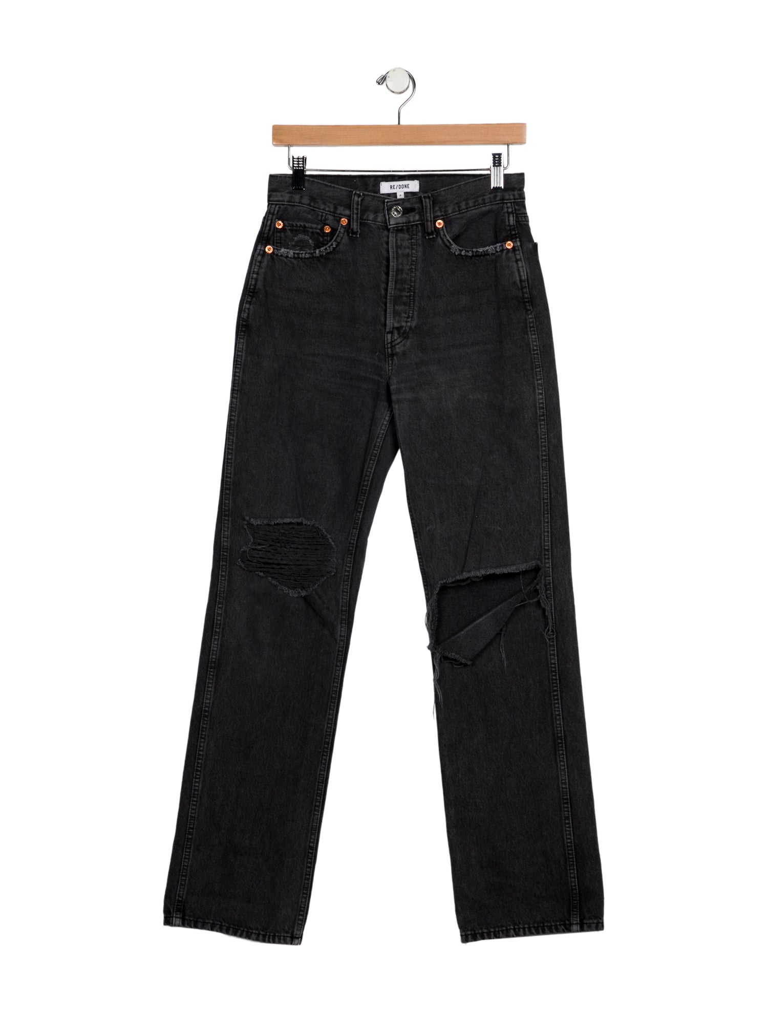 RE/DONE Mid-Rise Straight Leg Jeans