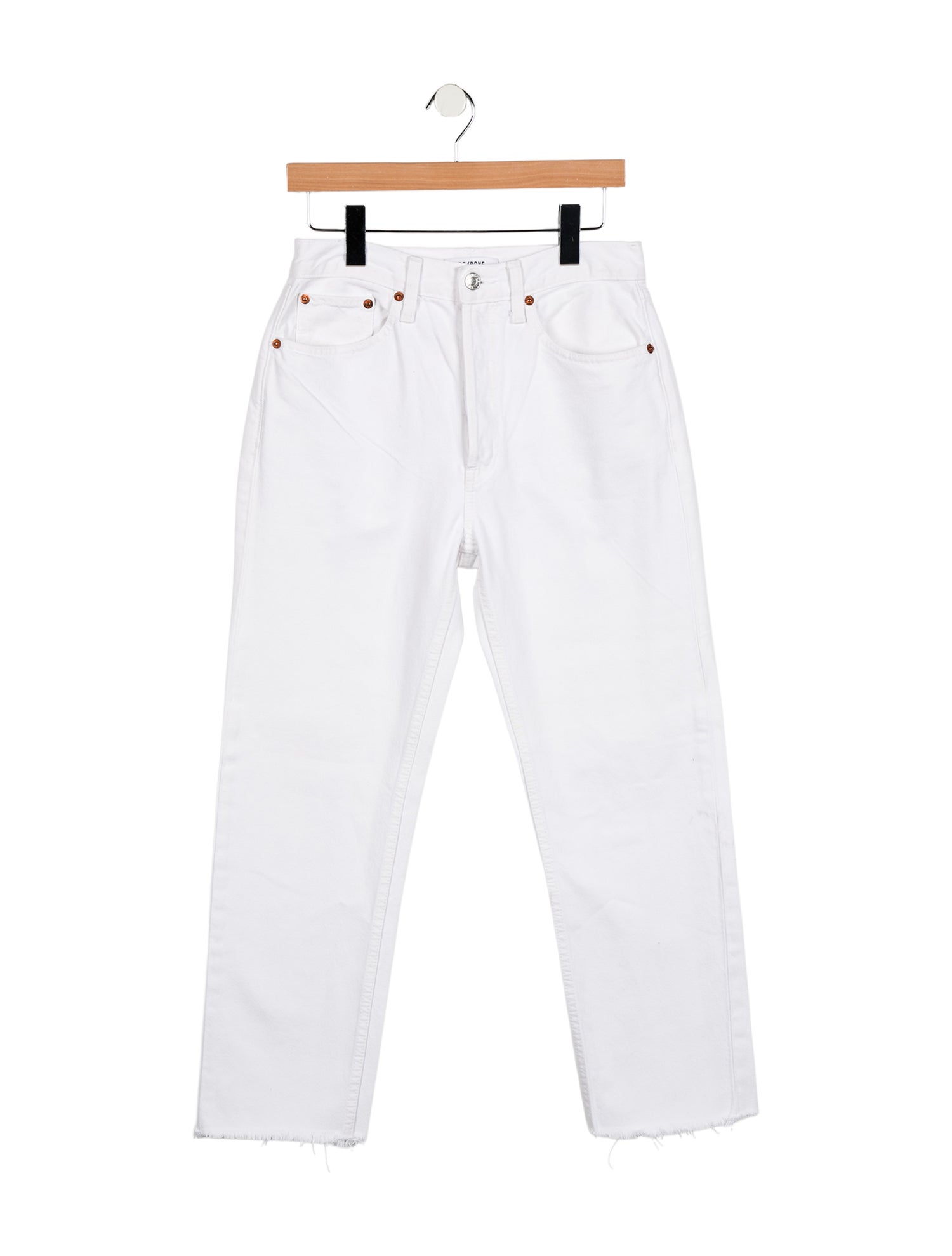 RE/DONE High-Rise Straight Leg Jeans